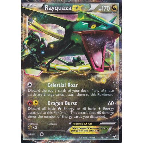 Carte Pokemon - Rayquaza Ex - 85/124 - Dragons Exaltes -