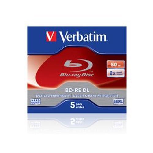 Verbatim - 5 x BD-RE DL - 50 Go 2x - boîtier CD
