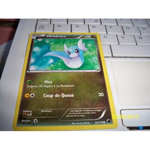 Carte Pokemon Minidraco 81/116 Glaciation Plasma