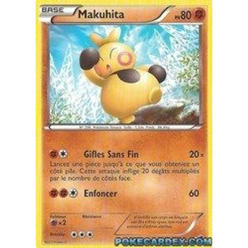 Carte Pokemon Glaciation Plasma Makuhita 62/116 Francais
