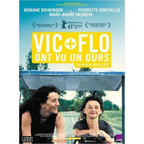 Vic + Flo Ont Vu Un Ours - Véritable Affiche De Cinéma Pliée - Format 120x160 Cm - De Denis Côté Avec Pierrette Robitaille, Romane Bohringer, Marc-André Grondin, Marie Brassard, Olivier Aubin  - 2013