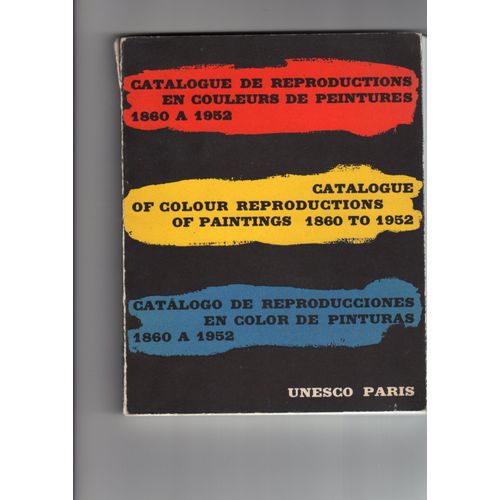 Catalogue De Reproductions En Couleurs De Peintures 1860 À 1952