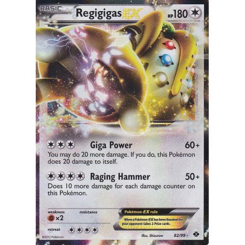 Carte Pokemon - Regigigas Ex - 82/99 - Destinees Futures -