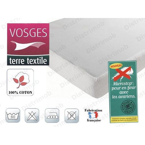 Protège Matelas Chausson Pour Lit Electrique Coton Anti-Acariens Antonin 180x200