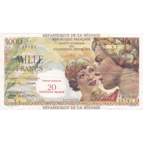 Billet 1000 Francs - Ile De La Reunion