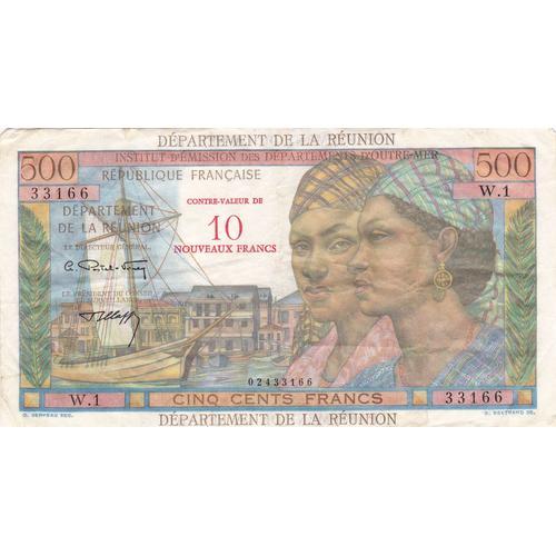 Billet 500 Francs - Ile De La Reunion