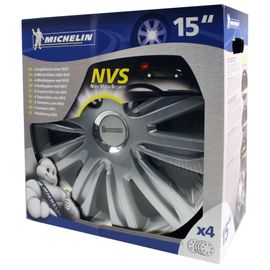 Michelin Boite 4 Enjoliveurs 15"Nvs 42 Chrome