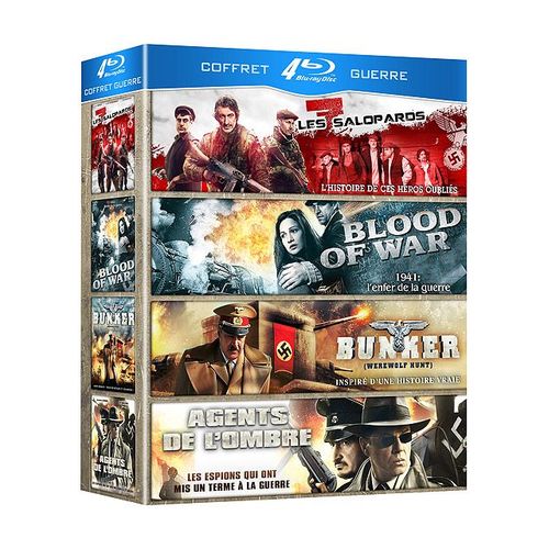 Coffret Guerre : Les 7 Salopards + Blood Of War + Bunker + Agents De L'ombre - Pack - Blu-Ray