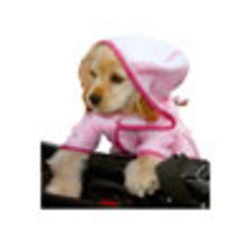 Peignoir Chien Ou Chat Eponge Rose Taille Xl