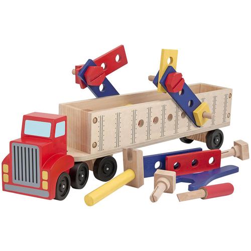 Camion Outillage, Jeu De Construction En Bois