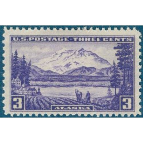 Usa 1937 - Mount Mckinley - 3c - Scott 800 - Neuf - Trace De Charnière