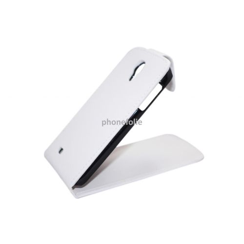 Etui Housse Coque Pochette En Simili Cuir Rabattable À Rabat Clapet Haute Qualité Couleur  Blanc Pour Samsung Galaxy S4 I9500 I9505 + Film D'écran