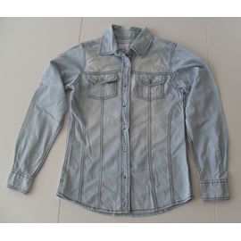 Chemise En Jean Bleu Delavee. C&a. Taille 38