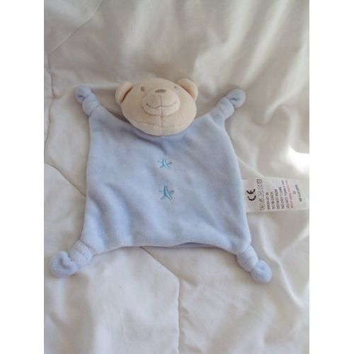 Doudou Ours Bleu Absorba