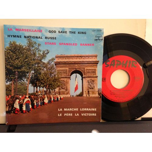 4 Hymnes Nationaux: La Marseillaise, Stars Spangled Banner, God Save The King, Hymne National Russe, 2 Marches Françaises:Le Père La Victoire,La Marche Lorrainel
