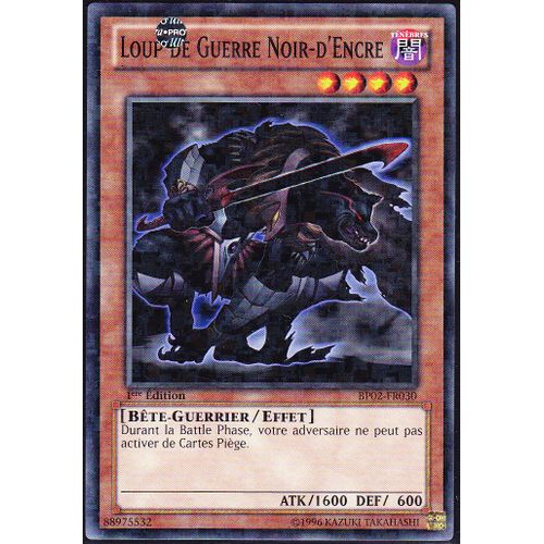 Yu-Gi-Oh ! Loup De Guerre Noir-D'encre Bp02-Fr030 Mosaïque Rare