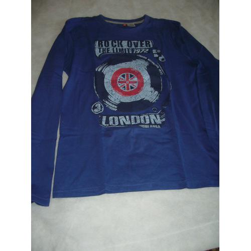 T-Shirt Manches Longues Bleu