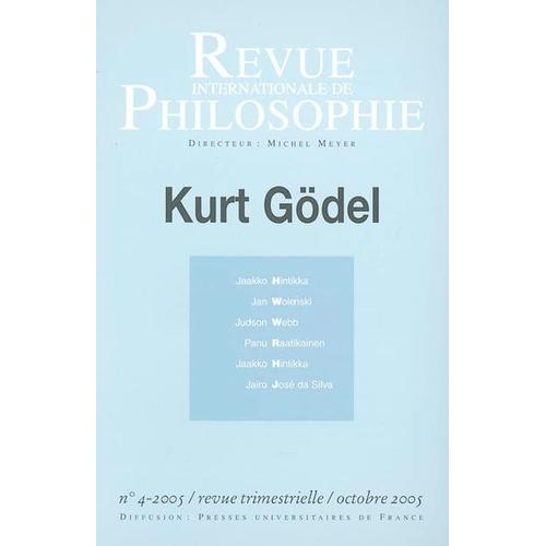 Revue Internationale De Philosophie N 234 2005 Kurt Godel