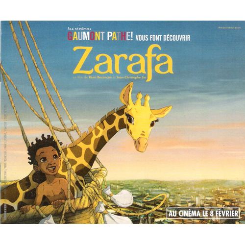 Livret Du Film D'animation "Zarafa"