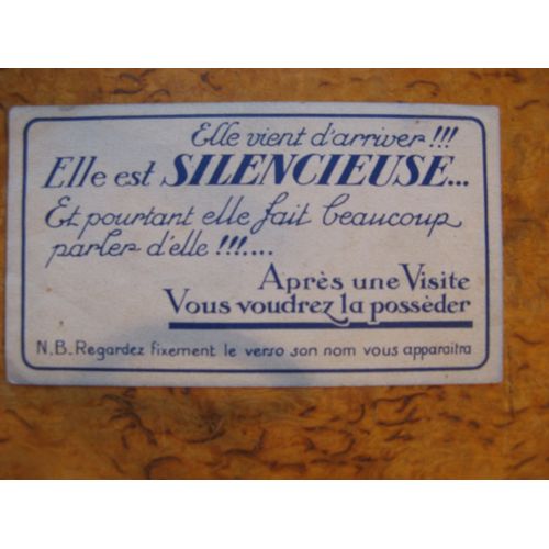 Carte Publicité Machine À Écrire Rémington (Avec Jeu D'optique)