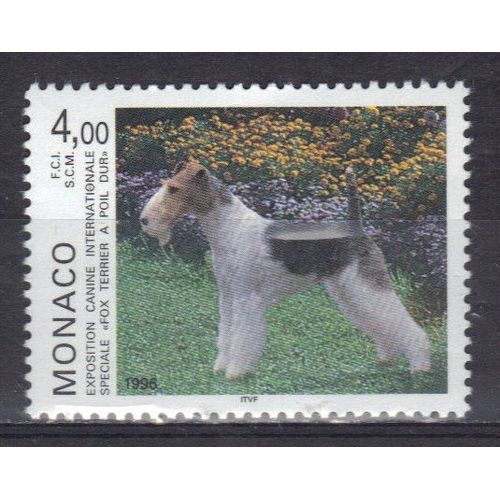 Monaco 1996 : Exposition Canine Internationale : Spéciale "Fox Terrier À Poil Dur" À Monte-Carlo - Timbre Neuf **