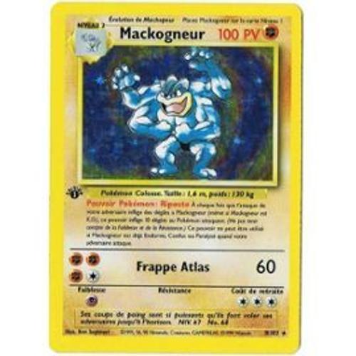 Pokemon - Mackogneur - Set De Base - Holo 8/102