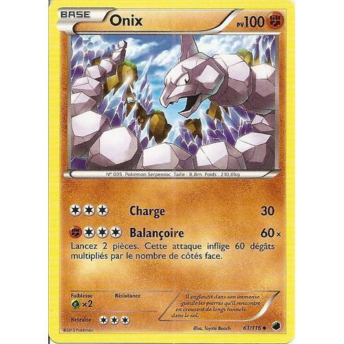 Carte Pokemon Glaciation Plasma Onix 61/116