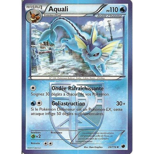 Carte Pokemon Glaciation Plasma Aquali 20/116