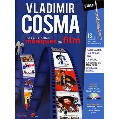 Cosma : Ses Plus Belles Musiques De Film ( + 1 Cd) - Flûte