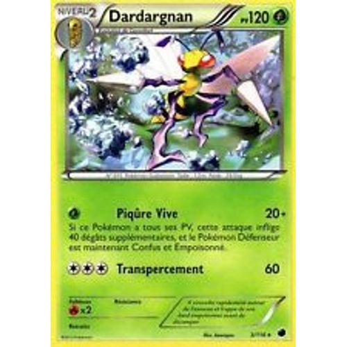 Pokemon - Glaciation Plasma - 3/116 - Dardargnan - Reverse