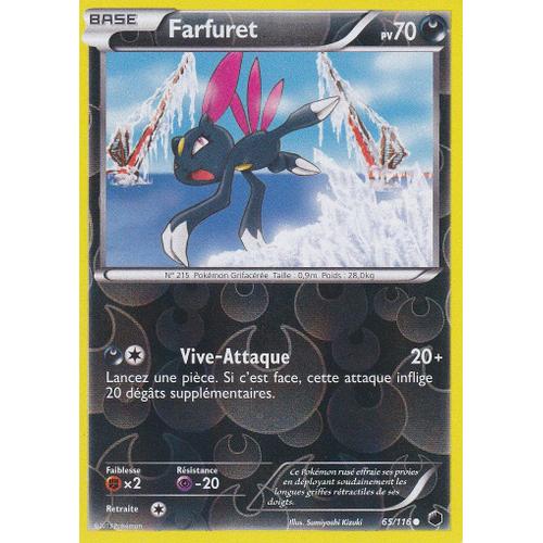 Carte Pokemon - Farfuret - 65/116 - Reverse - Glaciation Plasma -