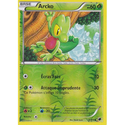 Carte Pokemon - Arcko - 6/116 - Reverse - Glaciation Plasma -