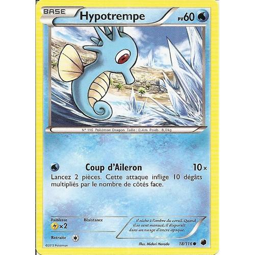 Carte Pokemon Glaciation Plasma Hypotrempe 18/116 Francais