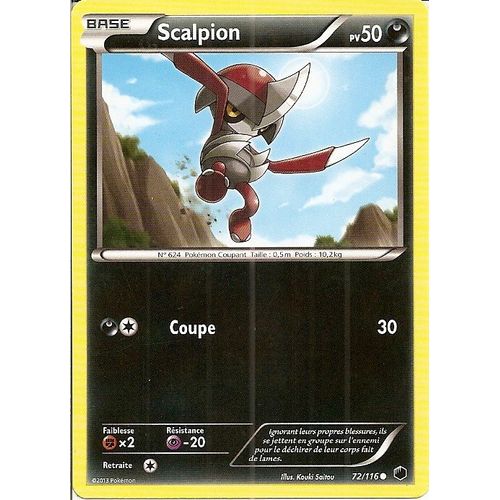 Carte Pokemon Glaciation Plasma Scalpion 72/116