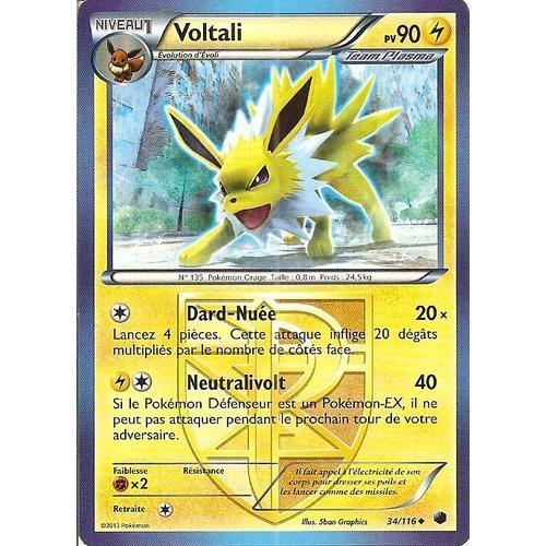 Carte Pokemon Glaciation Plasma Voltali 34/116