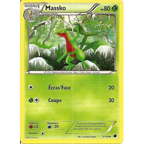 Carte Pokemon Massko 7/116 Glaciation Plasma