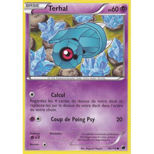 Carte Pokemon - Terhal - 50/116 - Glaciation Plasma -