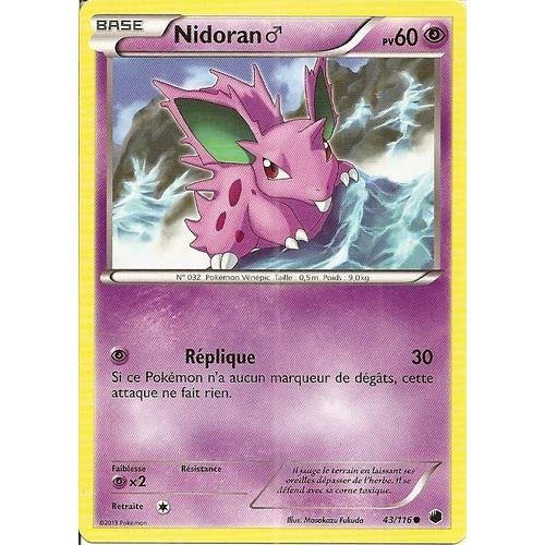 Carte Pokemon Glaciation Plasma Nidoran 43/116 Francaise