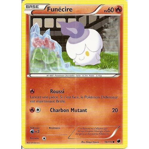 Carte Pokemon Funécire 14/116 Glaciation Plasma