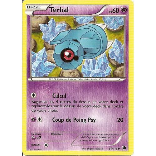 Carte Pokemon Glaciation Plasma Terhal 50/116 Francaise