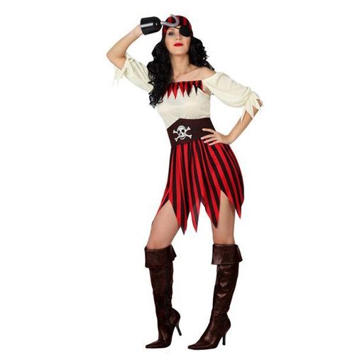 Déguisement Pirate Rouge Femme Taille M/L