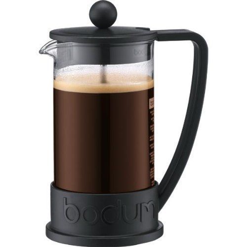Bodum 10948-01 Brasil Cafetière À Piston 3 Tasses 0,35 L Noire