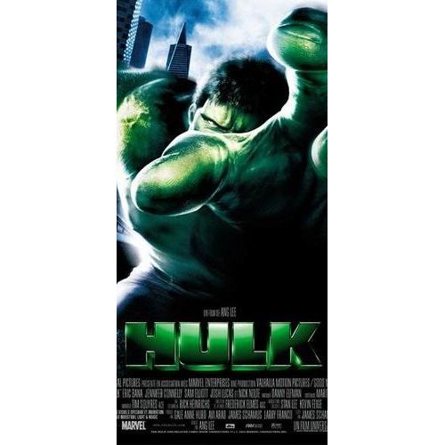 Hulk (The Hulk) - Véritable Affiche De Cinéma Pliée - Format 60x160 Cm - De Ang Lee Avec Eric Bana, Jennifer Connelly,  Nick Nolte, Sam Elliott, Josh Lucas, Paul Kersey, Cara Buono - 2003