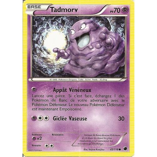 Carte Pokemon Glaciation Plasma Tadmorv 45/116  Francaise