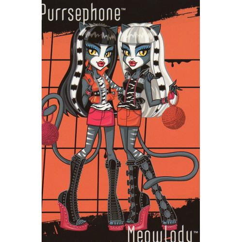 Carte Panini Photocards Monster High N° 35 Purrsephone  Meowlody