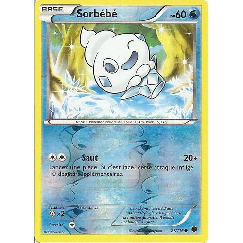 Sorbébé 27/116 Réverse - Glaciation Plasma