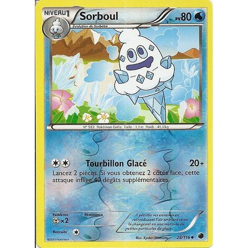 Sorboul 28/116 Réverse - Glaciation Plasma