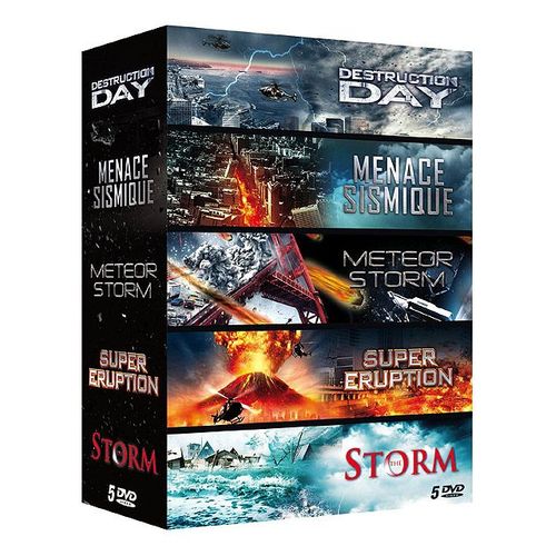 Catastrophe - Coffret 5 Films : Destruction Day + Menace Sismique + Meteor Storm + Super Eruption + The Storm - Pack