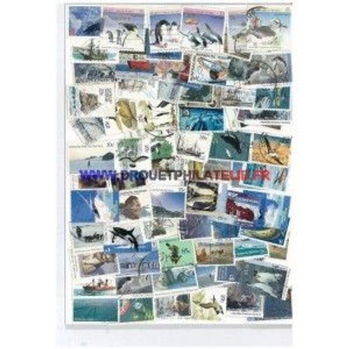 Australie Antartique - 75 Timbres Differents