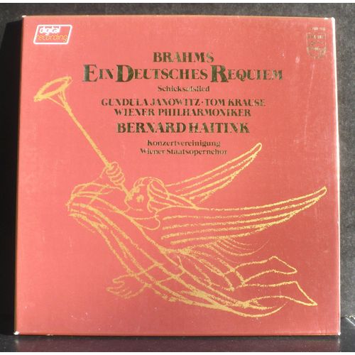 Brahms Ein Deutsches Requiem - Schicksalslied - Haitink Janowitz Krause Phil Vienne